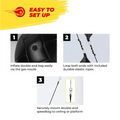 Double-end speedbag setup instructions.