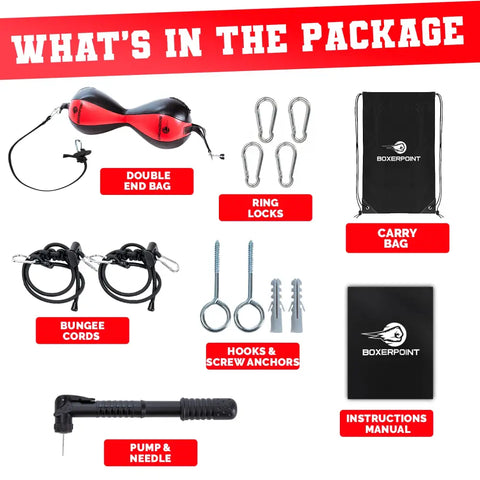 Boxing double end bag kit.