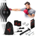 Boxing speed bag set.