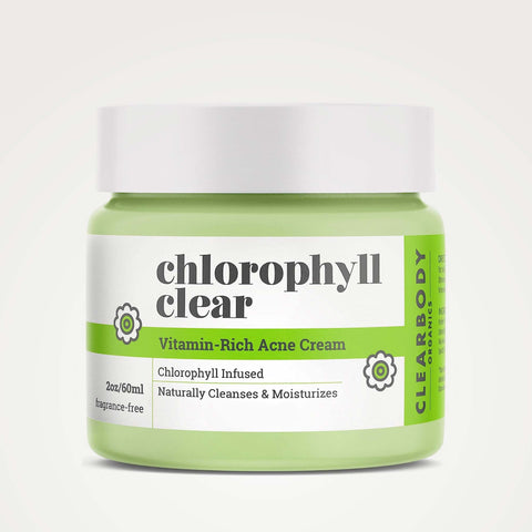 Clearbody Organics Chlorophyll Cream For Acne 2oz Clearbody Organics