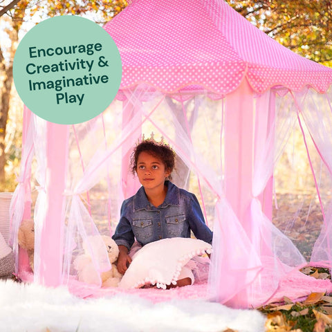 PlayVibe Indoor Princess Tent For Kids PlayVibe