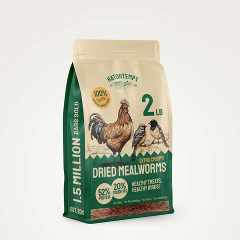 Bag of dried mealworms.