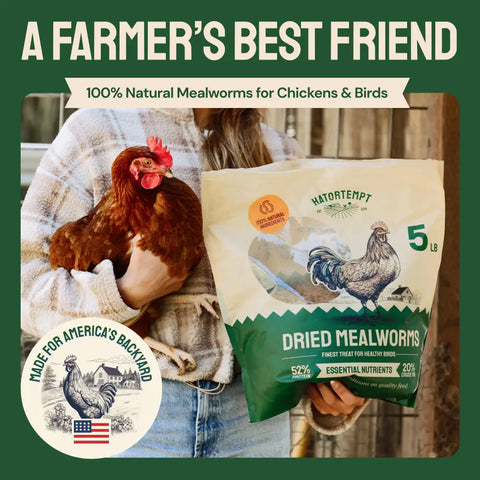 Bag of dried mealworms.