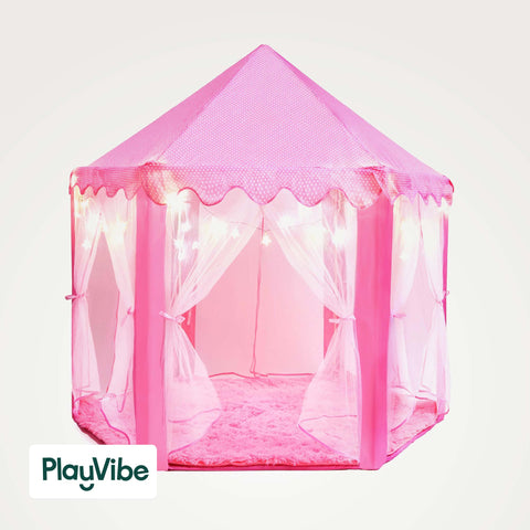 PlayVibe Indoor Princess Tent For Kids PlayVibe