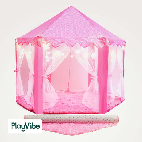 PlayVibe Indoor Princess Tent For Kids PlayVibe