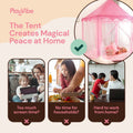 PlayVibe Indoor Princess Tent For Kids PlayVibe
