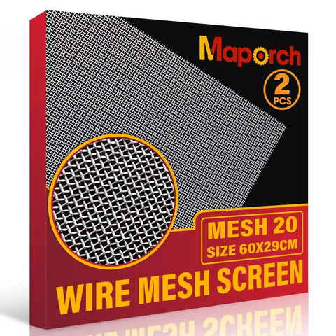 Packaged wire mesh screen.