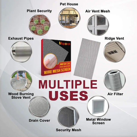 Wire mesh screen uses.
