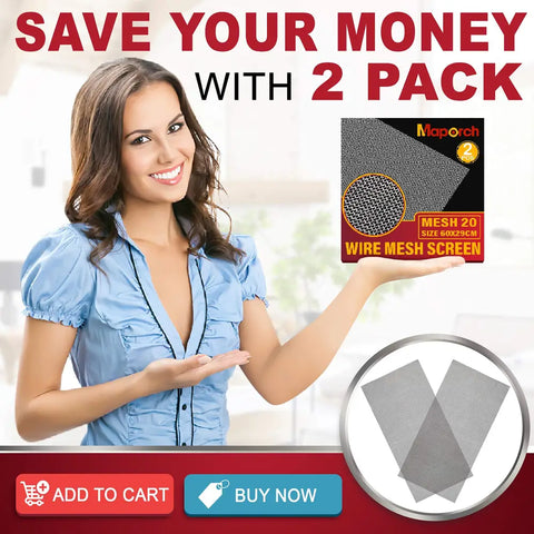 Wire mesh screen two-pack.