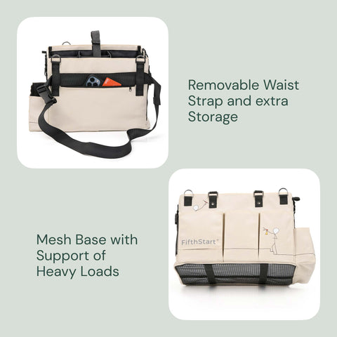 FifthStart Cleaning Caddy Bag Beige FifthStart
