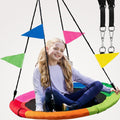 PlayVibe: 40 Inch Tree Swing For Kids (Waterproof, Saucer Design) PlayVibe
