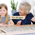 PlayVibe Wooden Jigsaw  Rotating Puzzle Board with Drawers & Cover PlayVibe