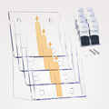 A4 Sized 4-Tier Clear Acrylic Brochure Holder (Dual Mount) Simply Imagine