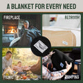 Woolly Mammoth Nester: Warm Wool Blanket for Indoor & Outdoor Comfort Woolly Mammoth